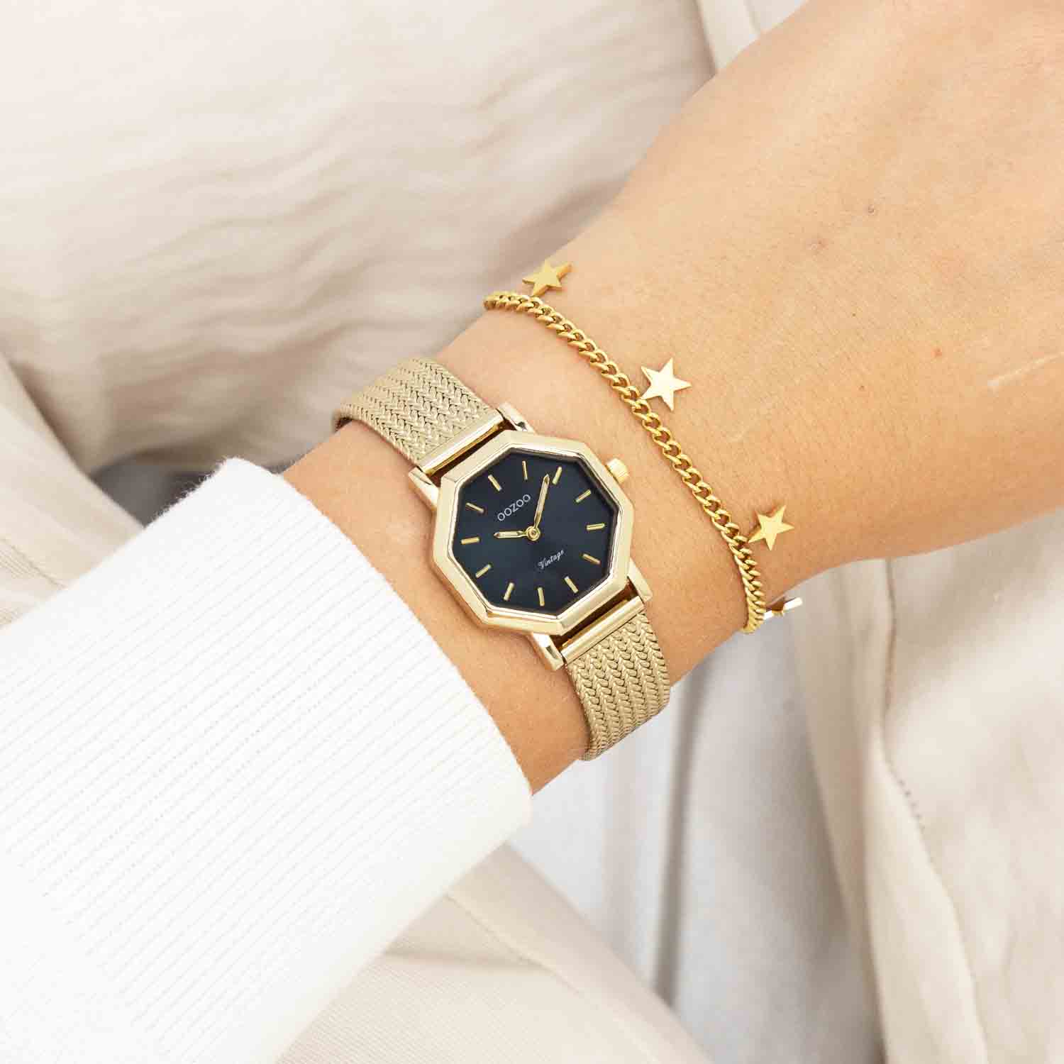 OOZOO Vintage Gold Stainless Steel Bracelet C20438